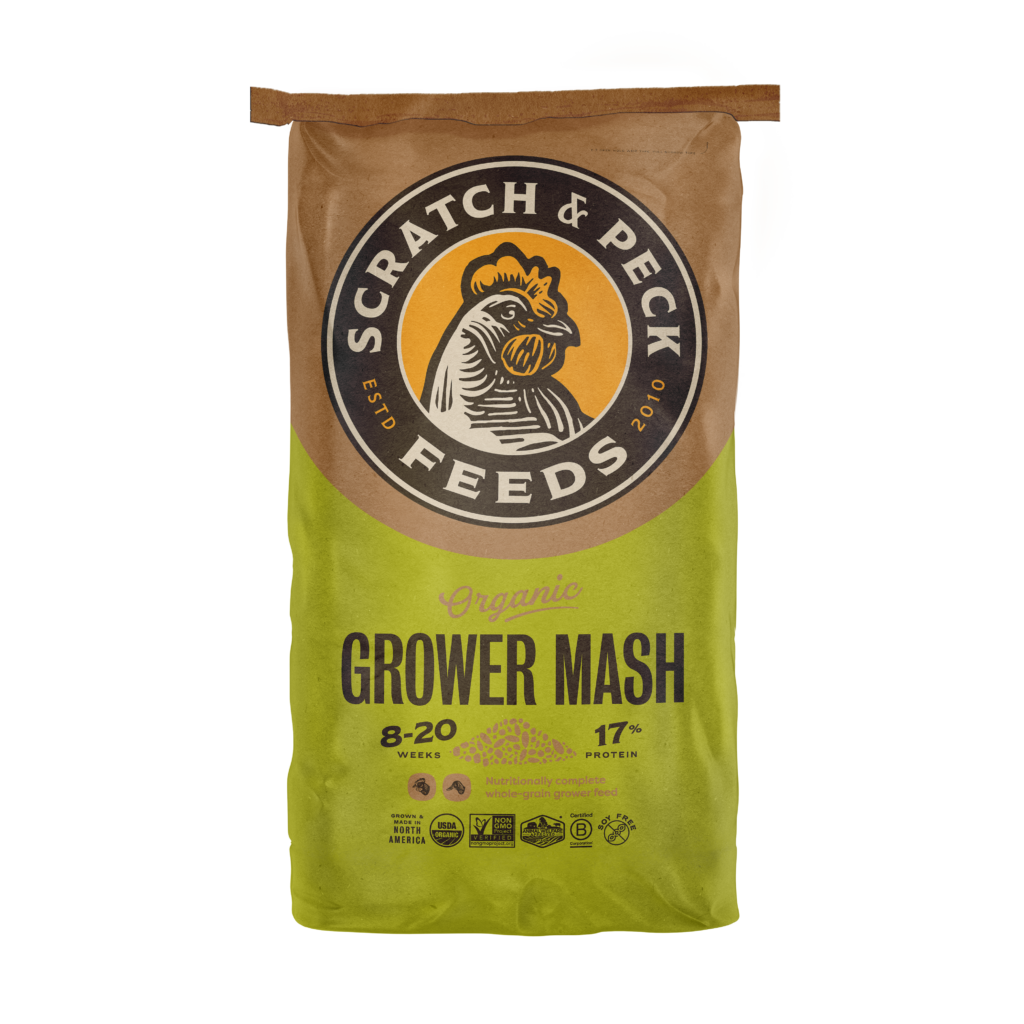 ScratchPeck 2003 25 GrowerMash25lb Front Mockup 20240206