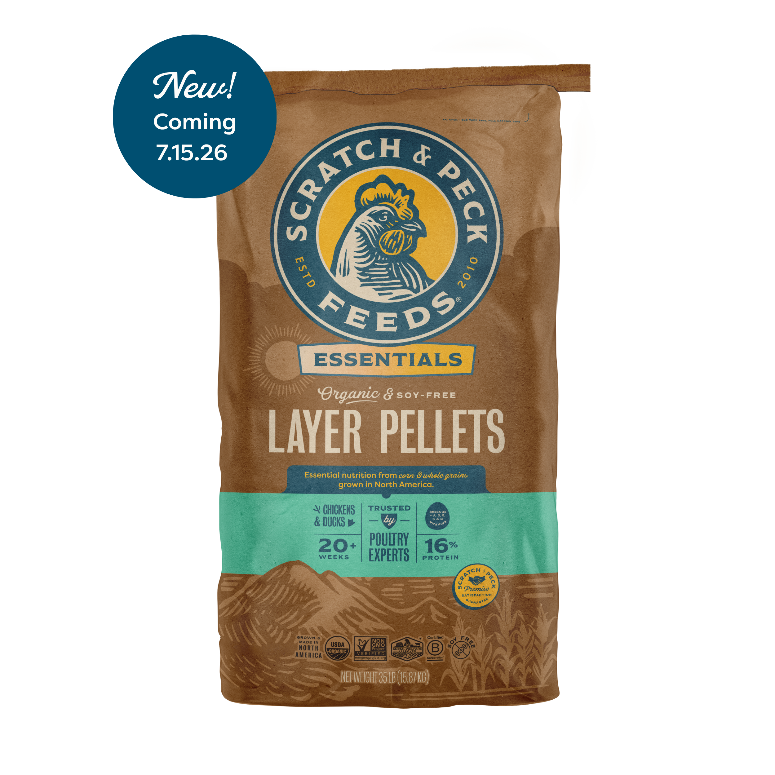 Image of Essentials Organic Layer Pellet 16%